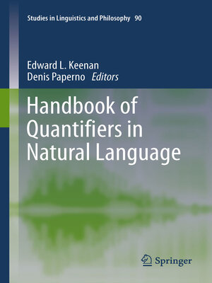 cover image of Handbook of Quantifiers in Natural Language